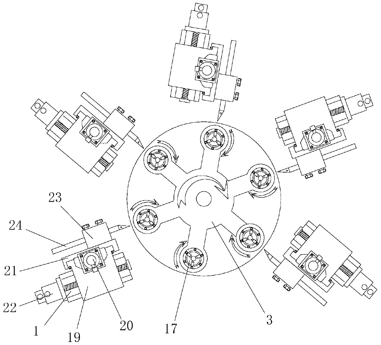 Multi-station lathe