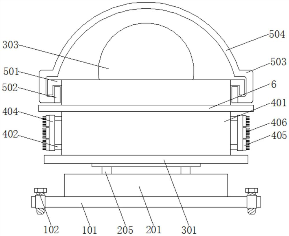 A lamp protection device with good heat dissipation function and protection performance