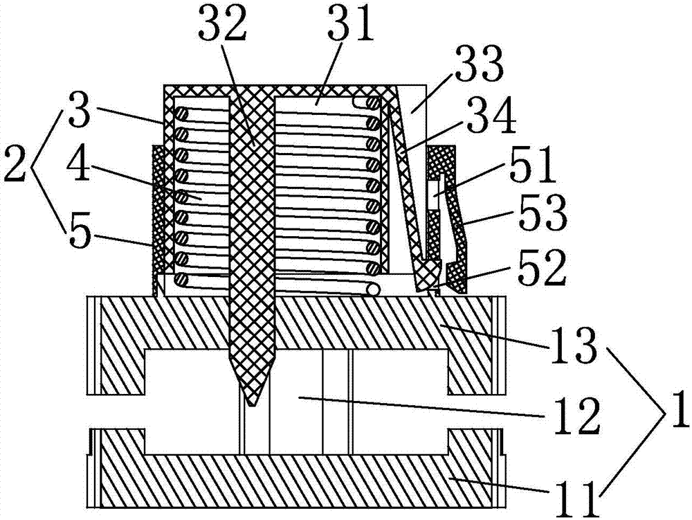 Pressing-type self-locking pull head