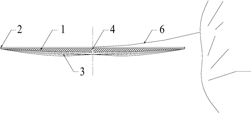 Resistance buffer device for rockfall prevention