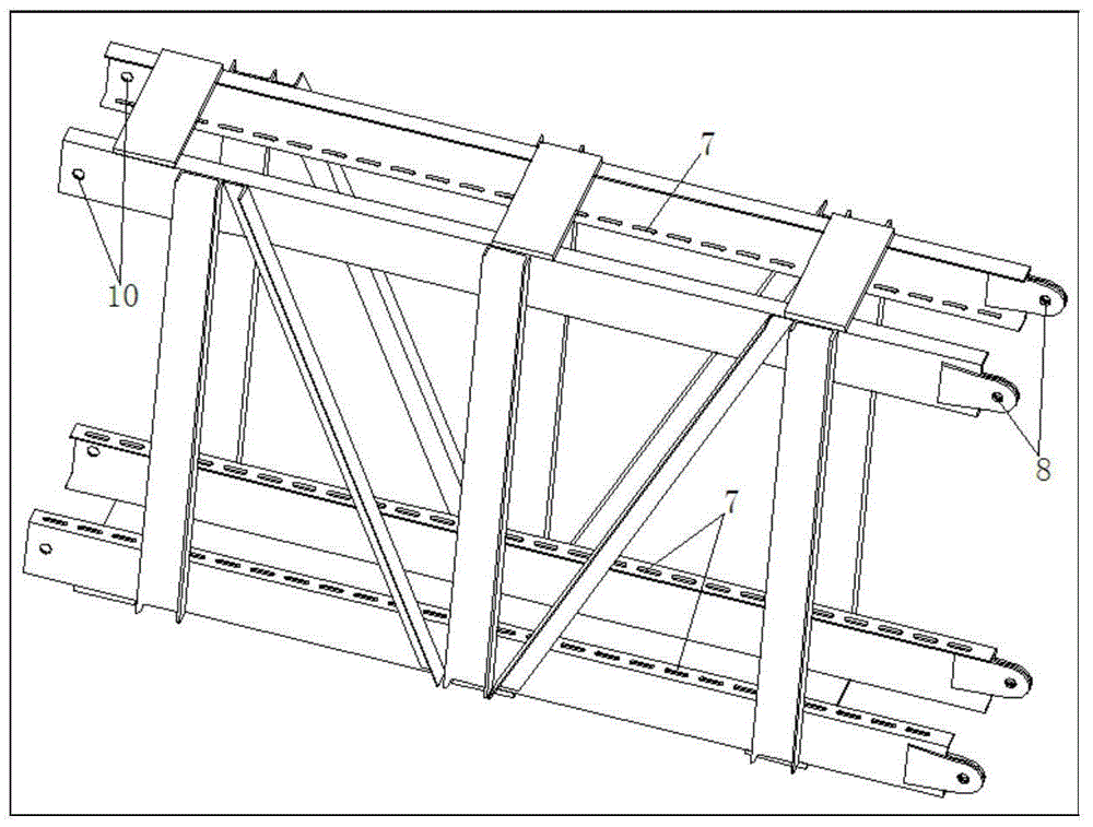 Steel truss formwork support structure for suspended structure and installing method of steel truss formwork support structure