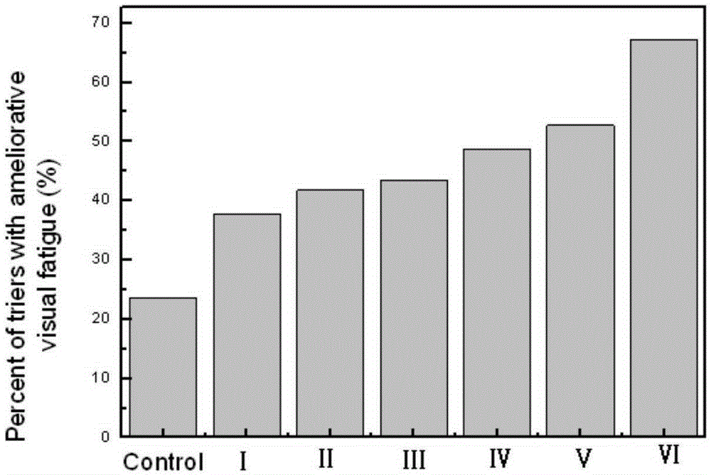 Composition for improving visuognosis persistence and protecting eye health