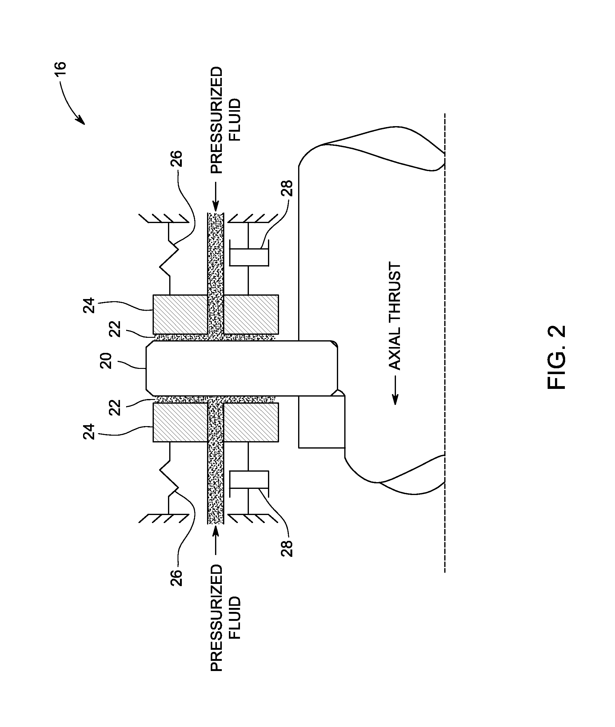 Compliant hybrid gas lubricated thrust bearing