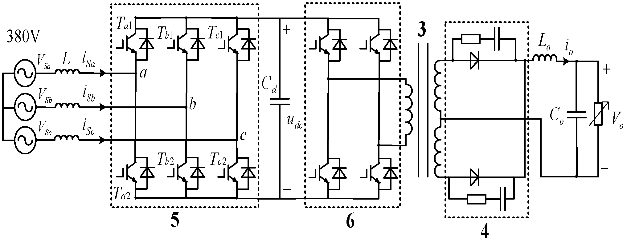 High-power simplified electrolytic and electroplating high-frequency switch power supply and control method thereof