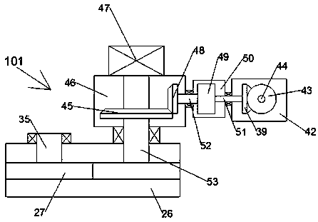 Lift type reinforcing steel bar rust removing device for bridge construction