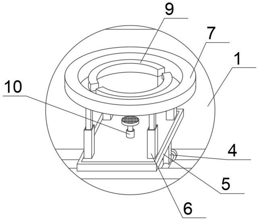 Cleaning device for chip wafer production