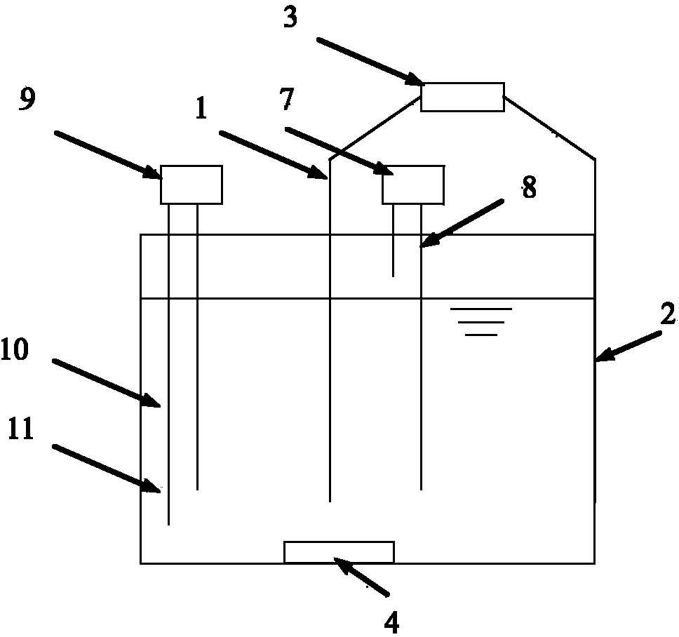 Method of synchronously generating electricity and methane by using excess sludge by microbial fuel cell