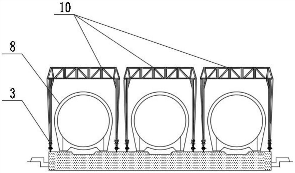 Semi-self-walking penstock mounting system and method