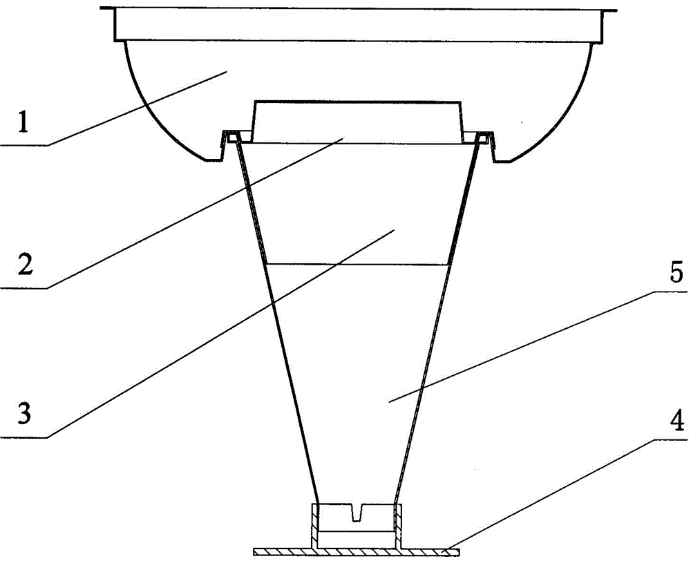 Combined container for liquid drink and frozen drink