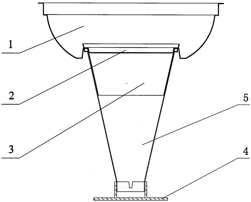 Combined container for liquid drink and frozen drink