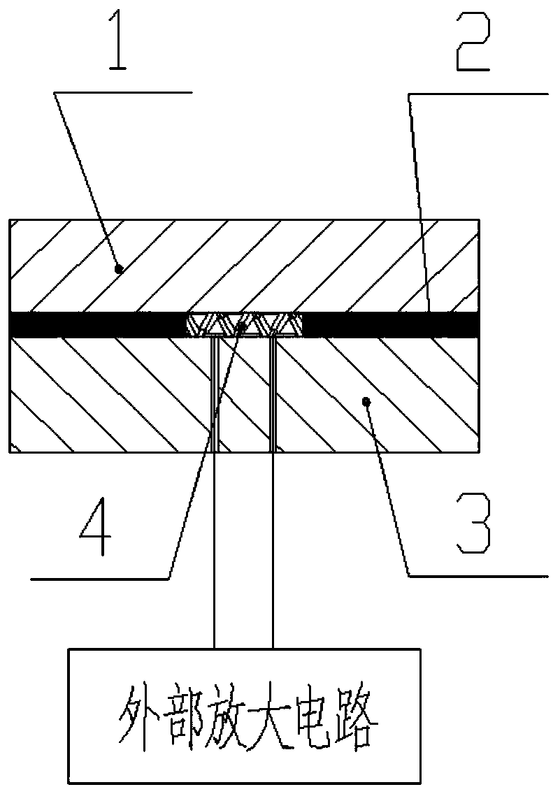 Large bearing bush integrated with pressure sensor