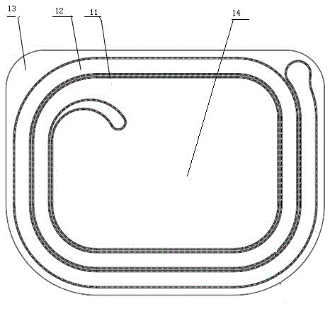 Suction type suture packaging clamp and winding process thereof