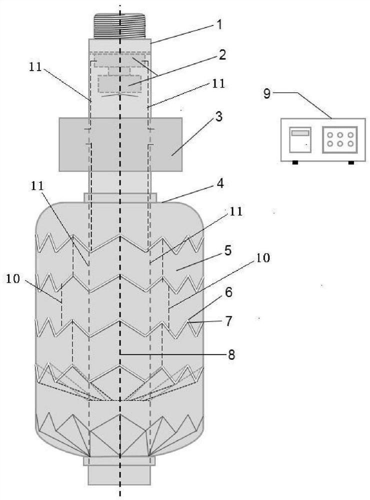 Underground oil-water separation device and oil-water separation method