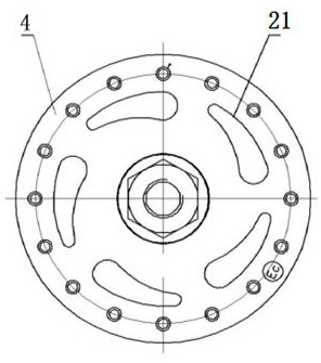 Spline connecting structure for rear hub and rear flywheel of field bicycle