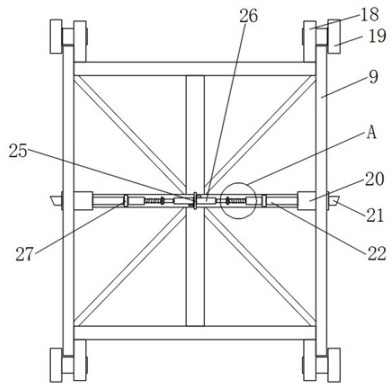 Hoistway-free backpack type double-chain household elevator