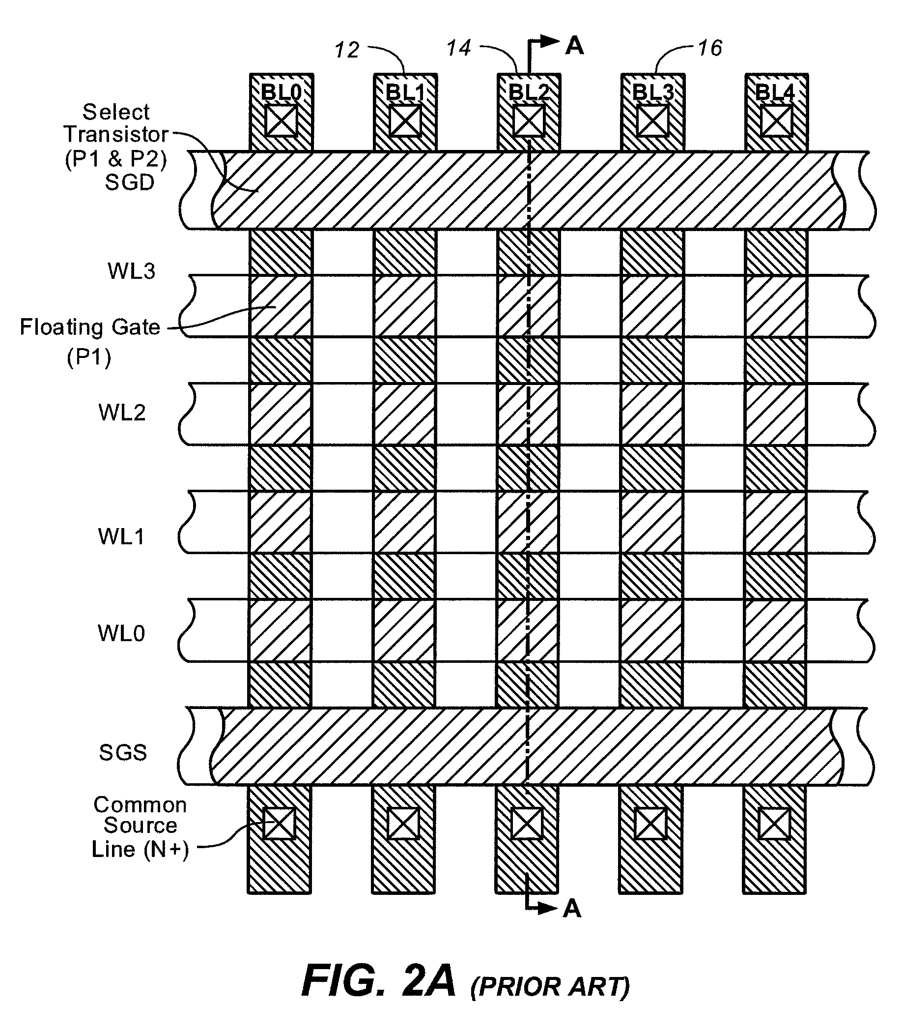 Self-boosting method with suppression of high lateral electric fields