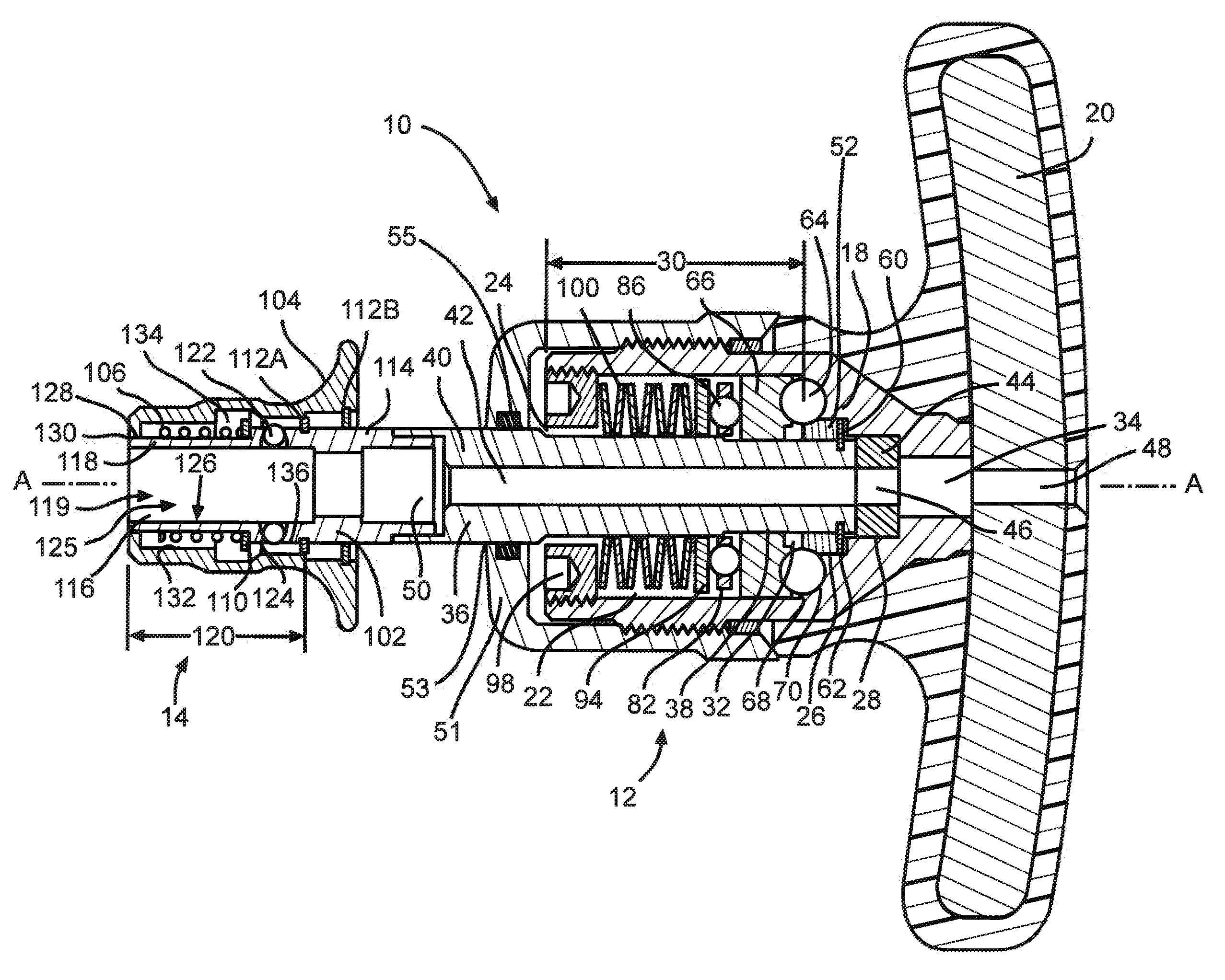 Torque limiting mechanism with lock bushing