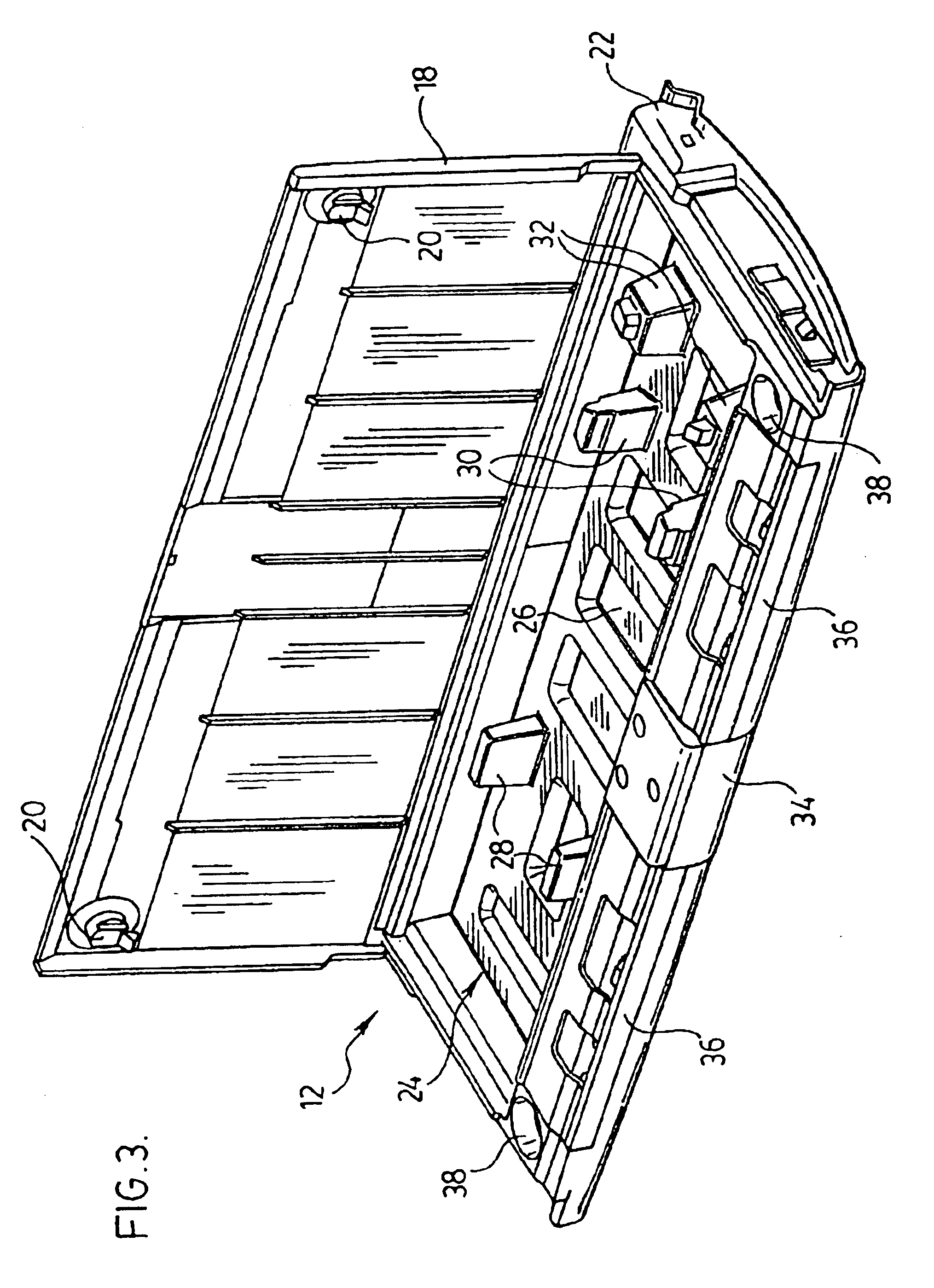 Vehicle tailgate with storage capacity