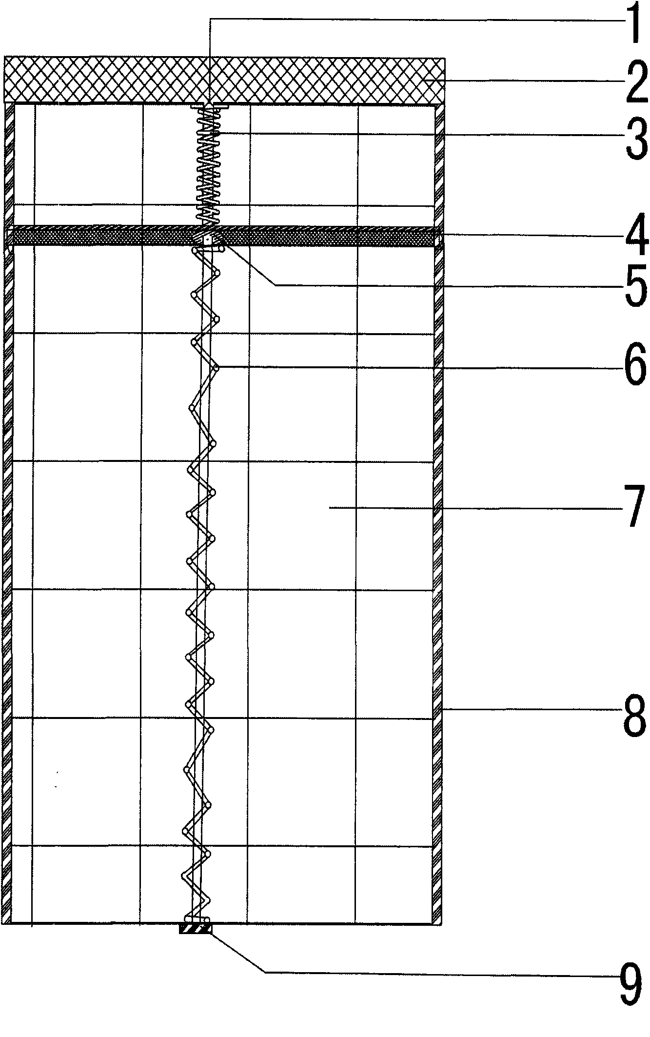 Self-acting device for automatically removing dust on light receiving surface of solar product