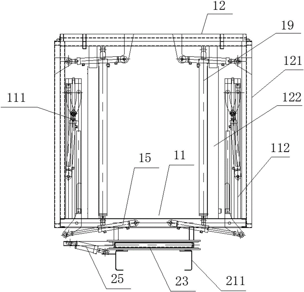 Single-layer rotating stage vehicle