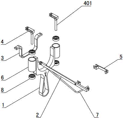 Slingshot with sighting unit