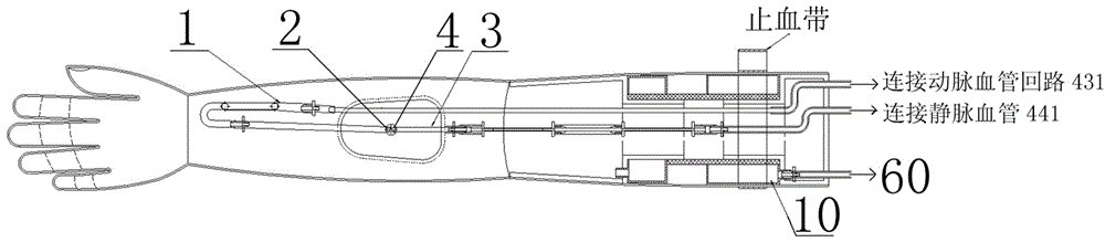 Traumatic hemorrhage hemostasis model adopting air pressure sensor and usage method thereof