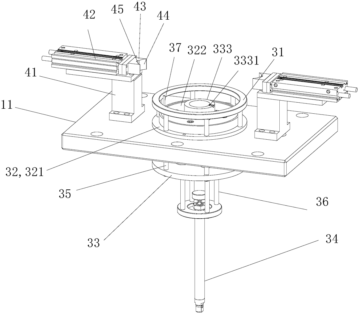 Rotor support shaft-pressing tool