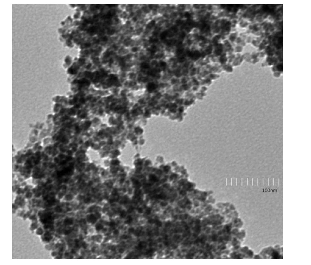 Nanometer magnetic iron oxide and preparation method and application thereof