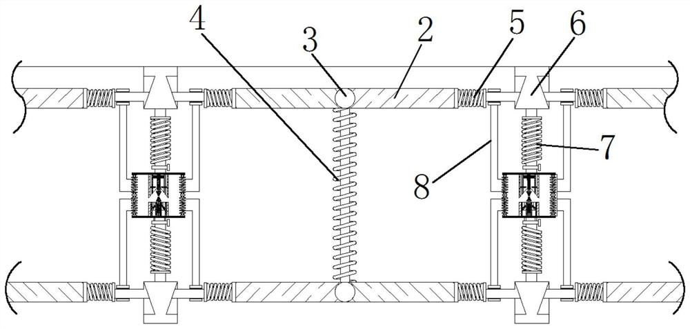 An anti-collision guardrail alarm device based on force pressing principle