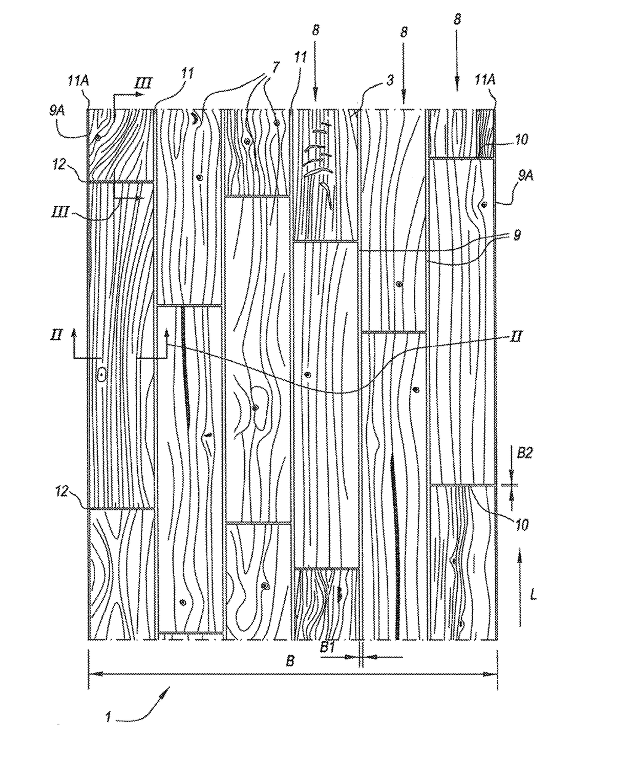 Floor covering material and method for manufacturing same