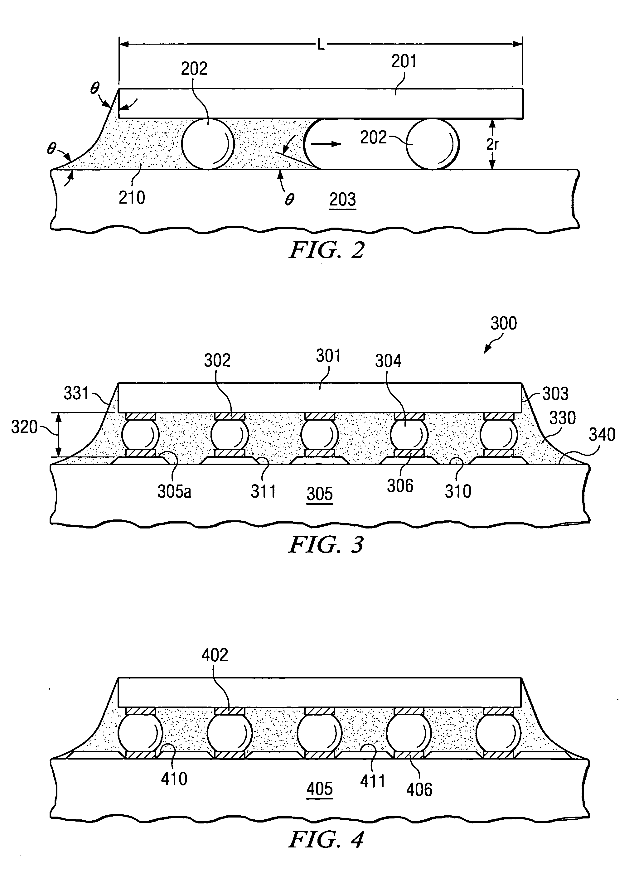 Grooved substrates for uniform underfilling solder ball assembled electronic devices