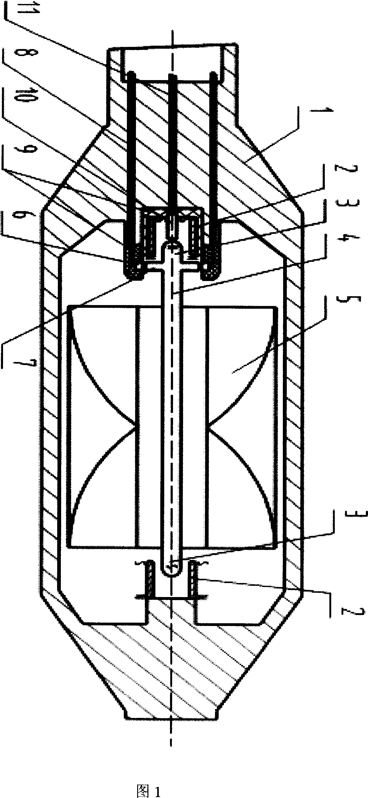 Device for measuring flux by turbine method, the method and its uses