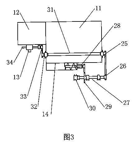 Ditching, fertilizing, stirring, and backfilling machine