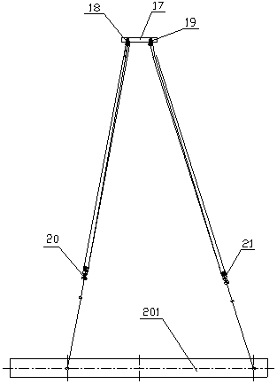 Floating rear shelving single jib crane