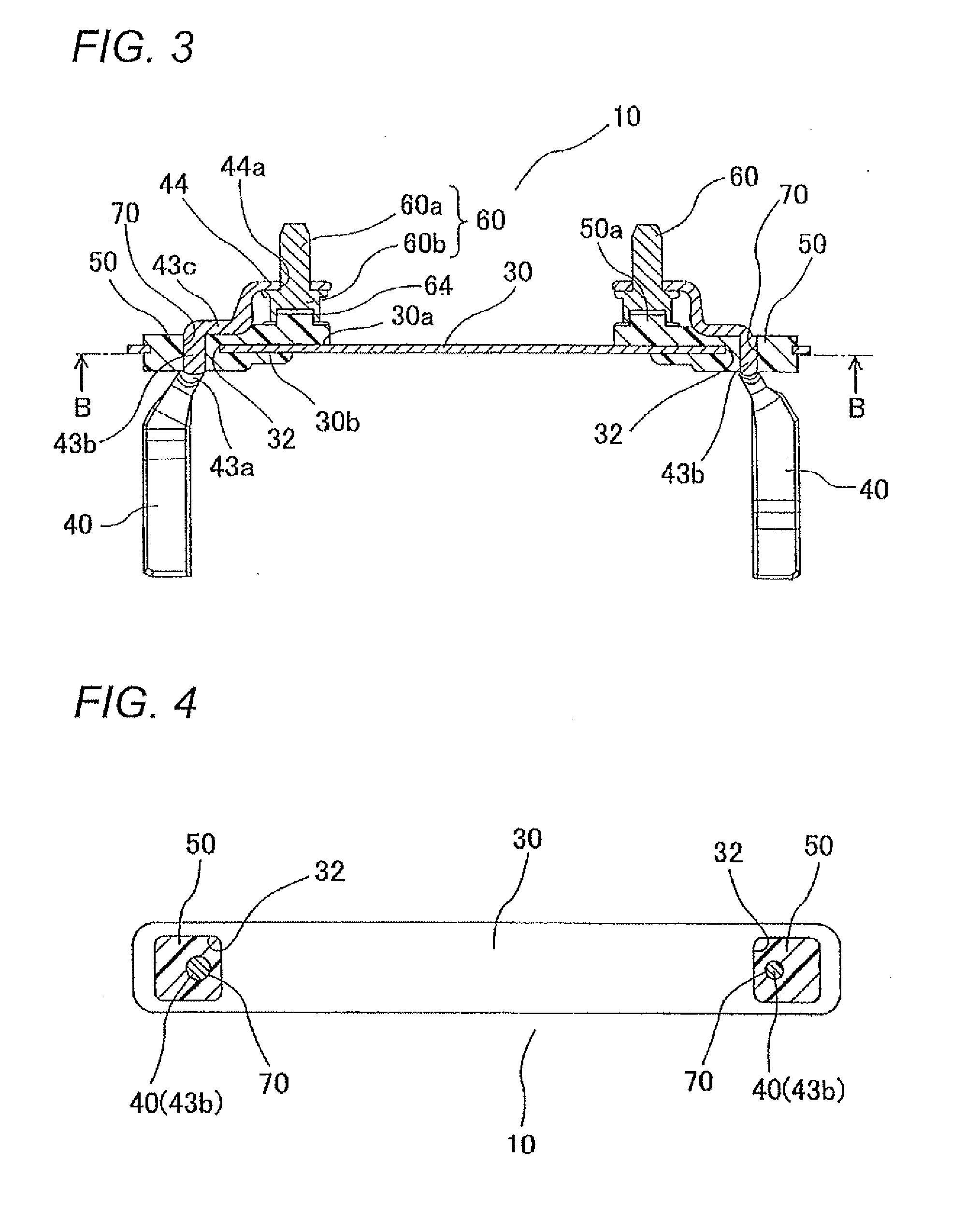 Battery cover member