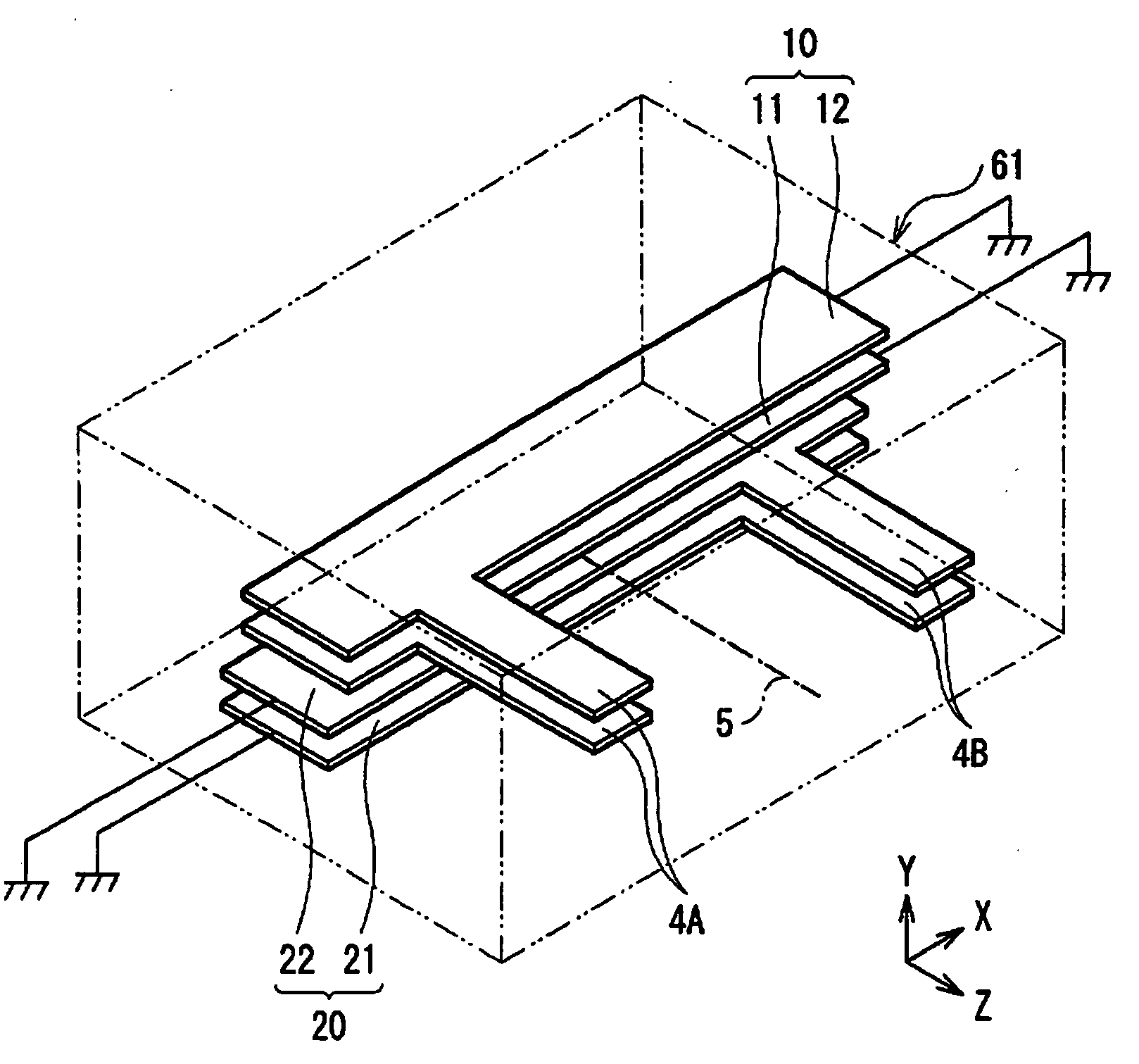 Stacked resonator and filter