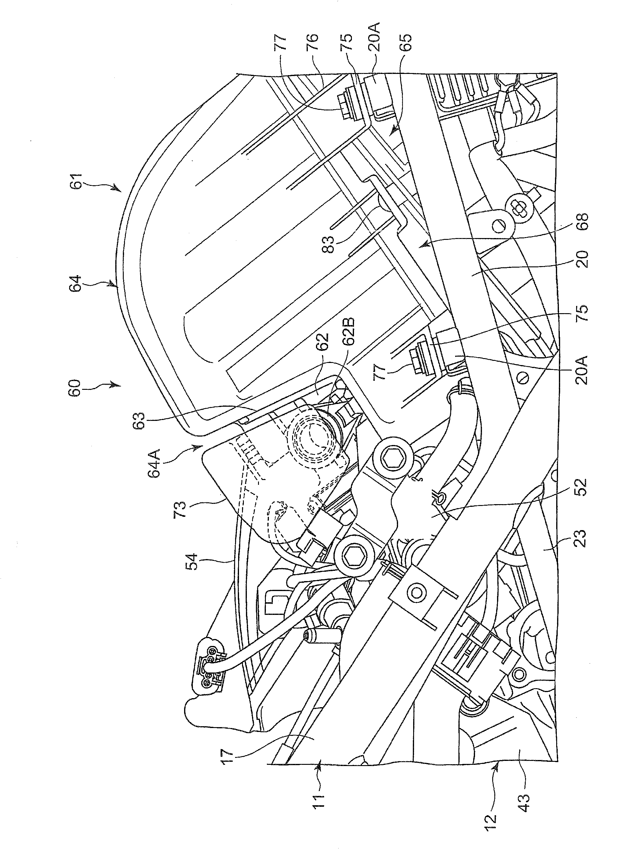 Two-wheeled motor vehicle