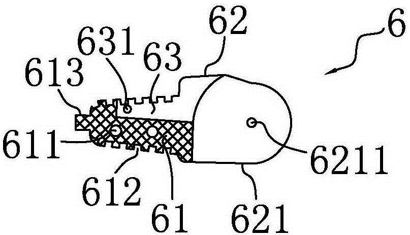 Proximal interphalangeal joint structure of prosthetic finger