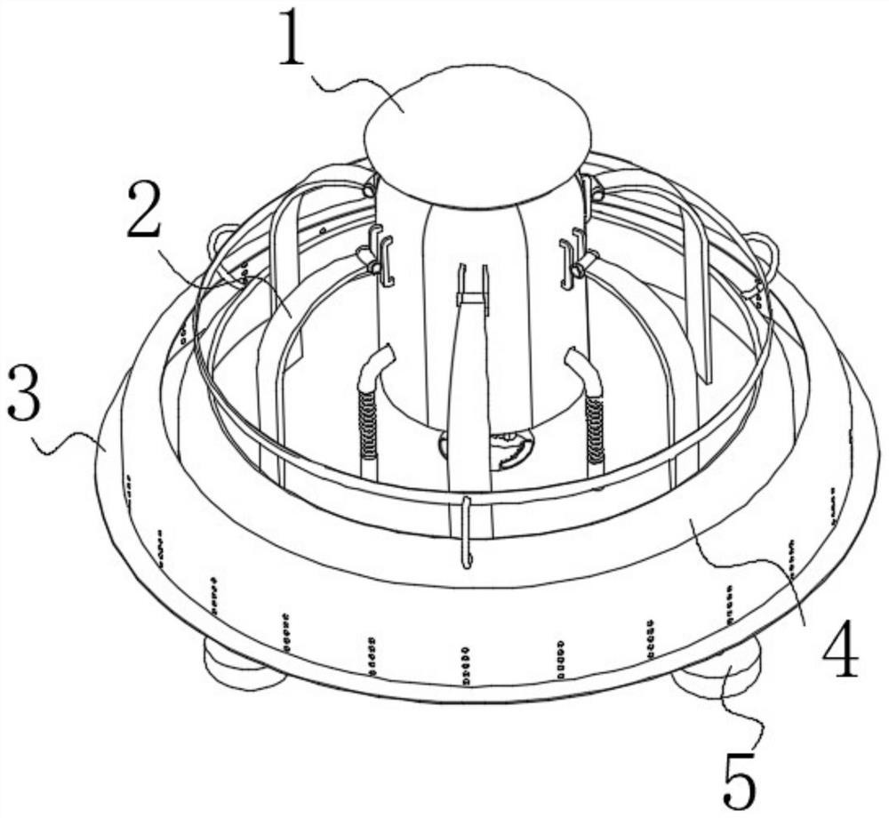 Equipment mounting structure for hydraulic environment geological environment monitoring