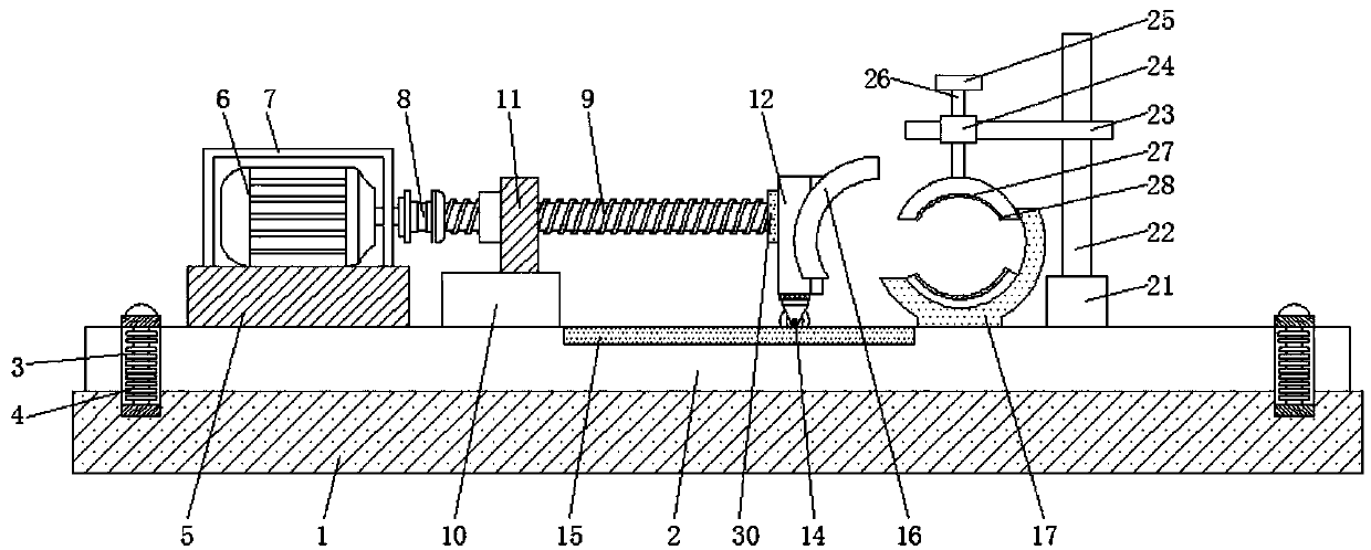 Hydraulic type multi-size valve seat turning fixture