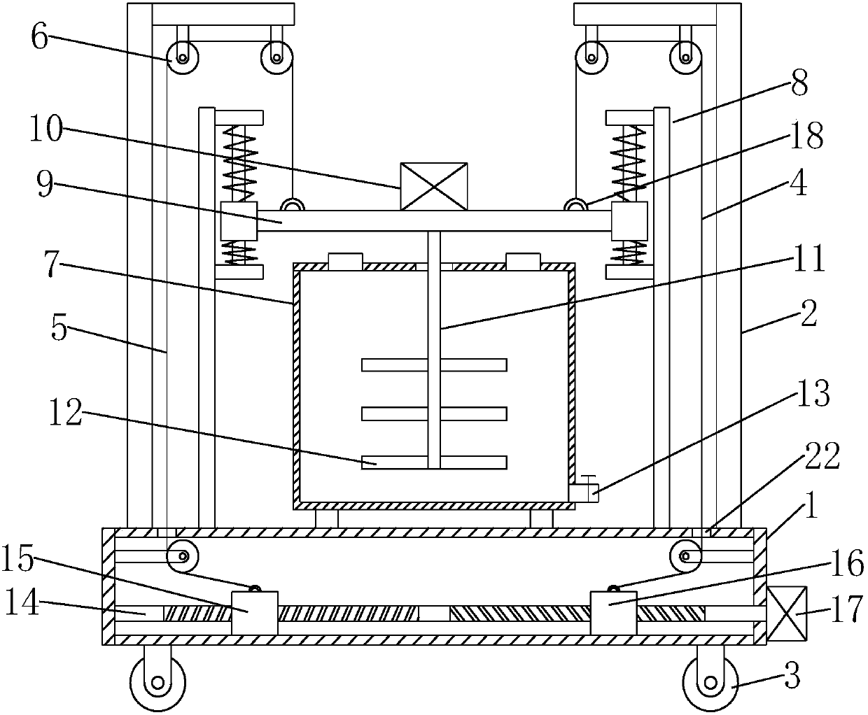 Device for preparing colored lime slurry for decoration projects