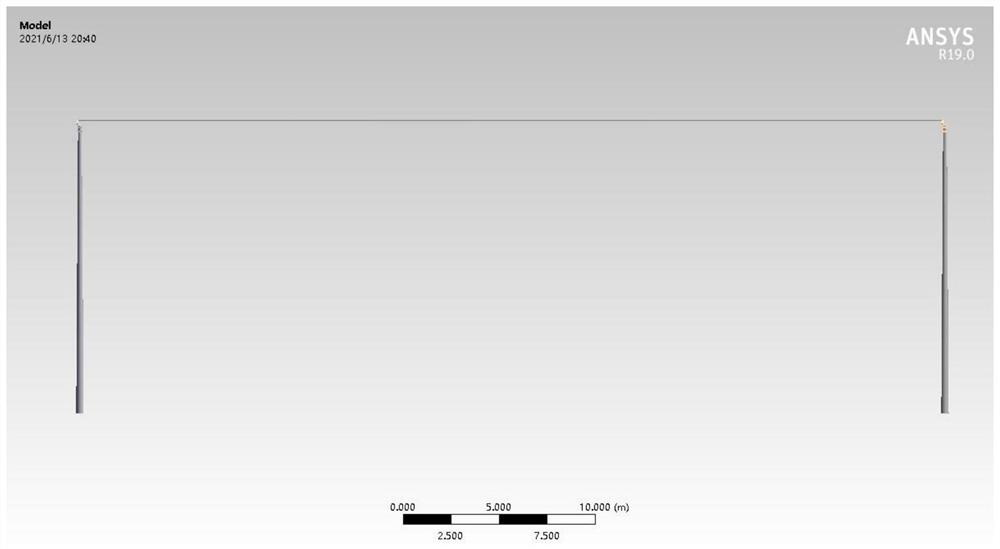 Method for analyzing galloping characteristic of 10kV overhead insulated line under different wind load and icing conditions