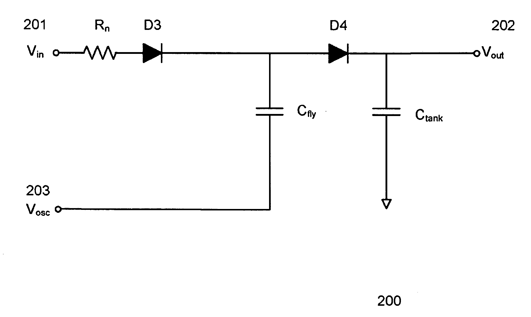 Power efficient charge pump with controlled peak currents