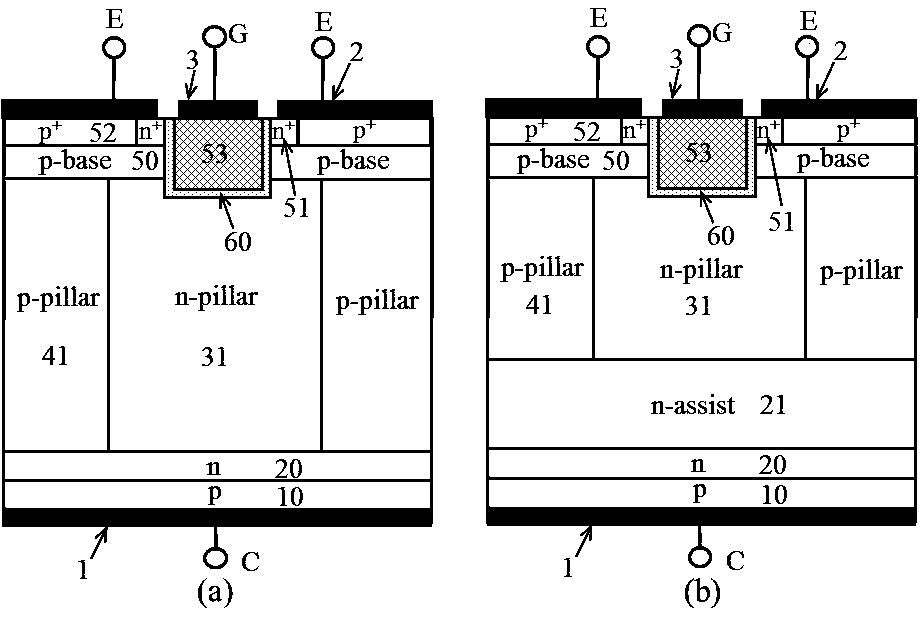 Superjunction IGBT with enhanced carrier storage effect