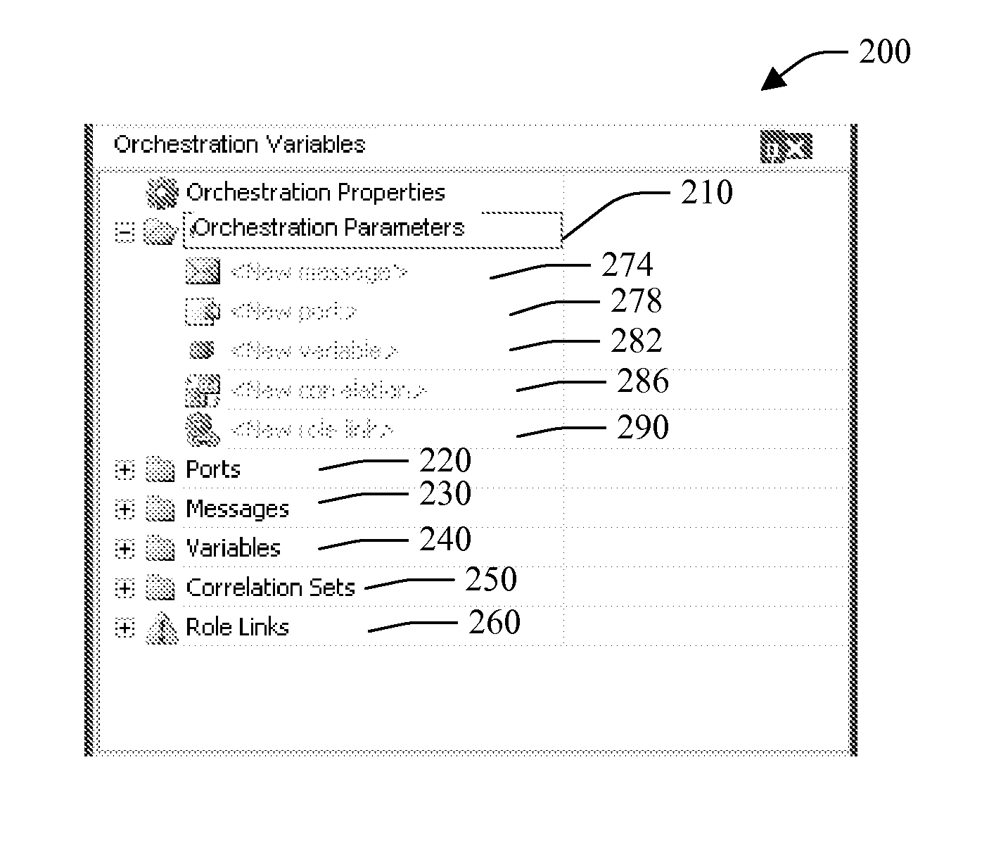 Creation of an object within an object hierarchy structure