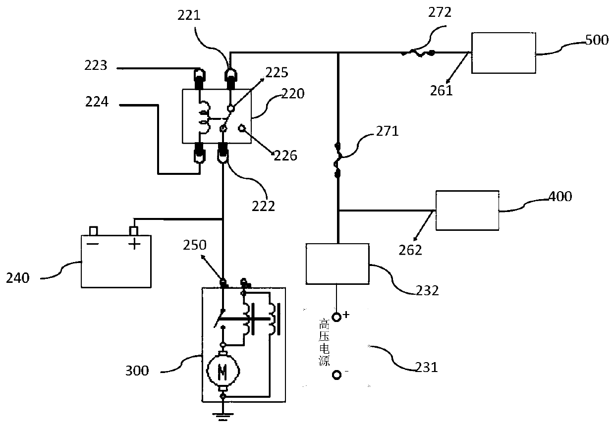 Power distribution system and method of hybrid electric vehicle