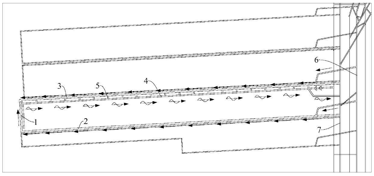 Roadway arranging system ventilation method for avoiding deep well work face multielement disasters