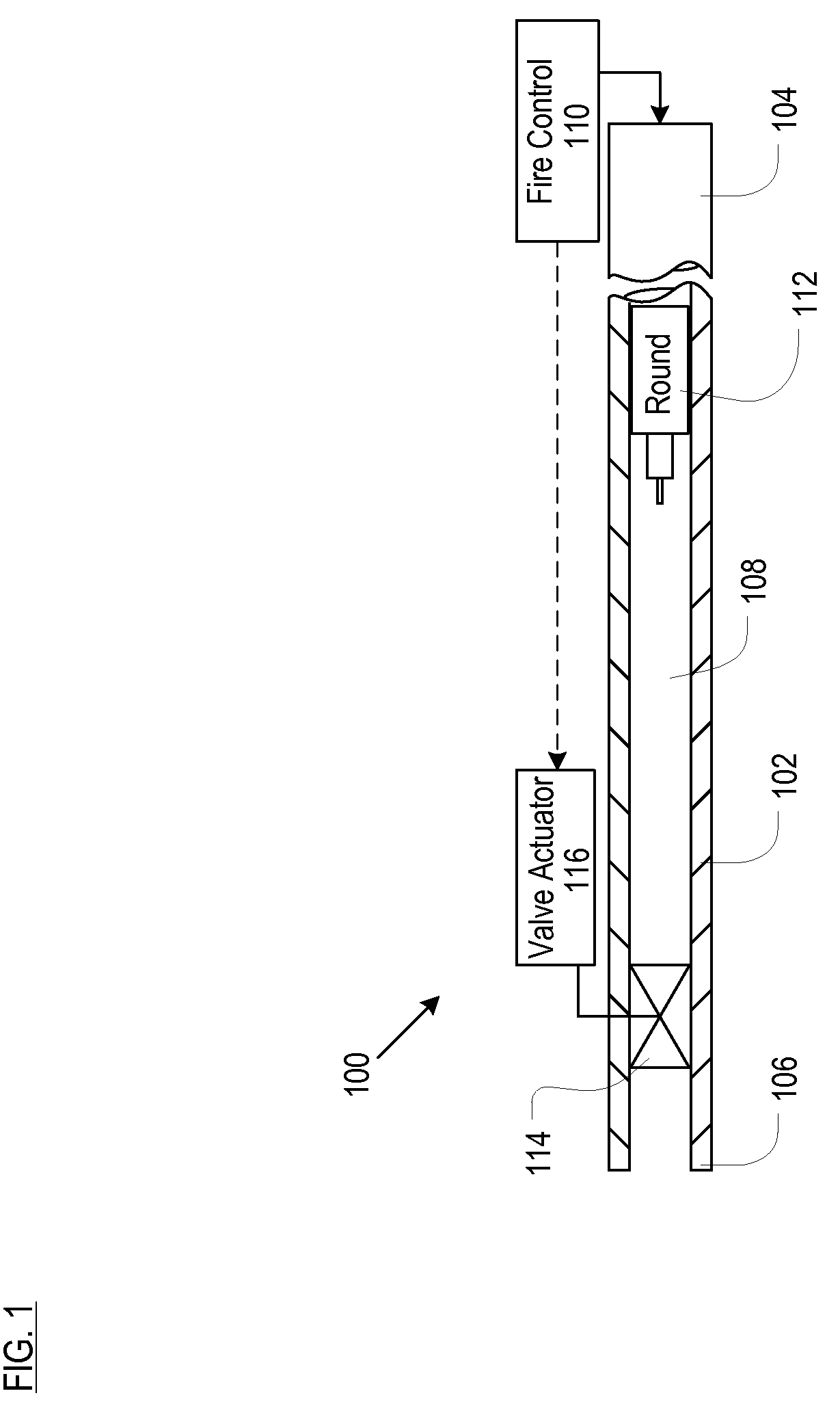 Underwater gun comprising a valve-type barrel-seal