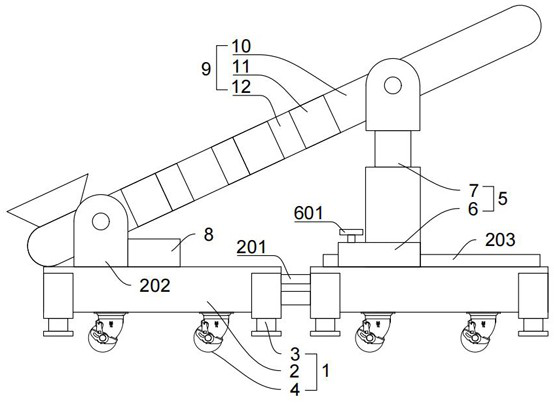 A kind of transportation and feeding equipment for melon and fruit processing