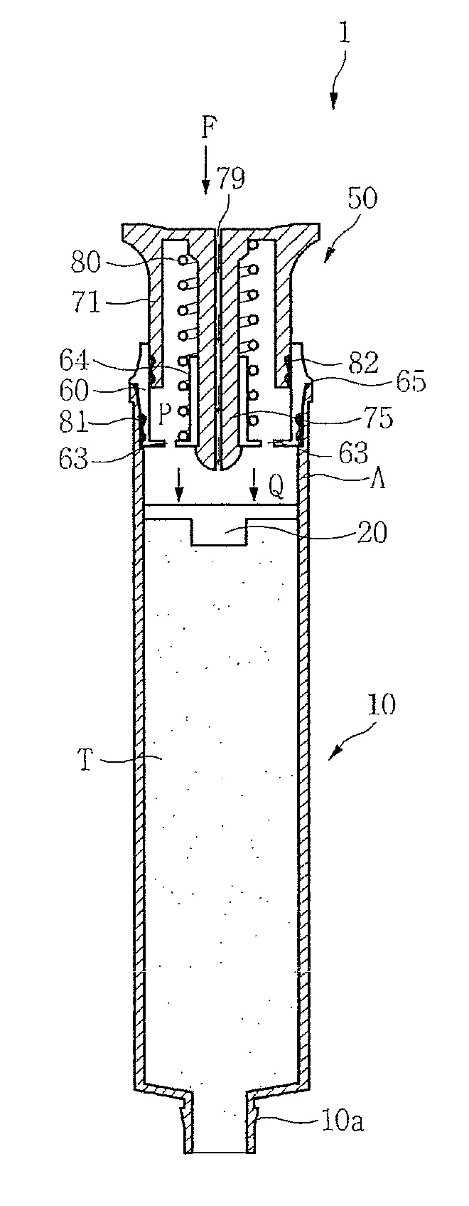 Air-pump type discharger and dispenser for daily necessaries including the same